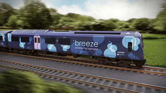 Tren de vapor ecológico y sostenible