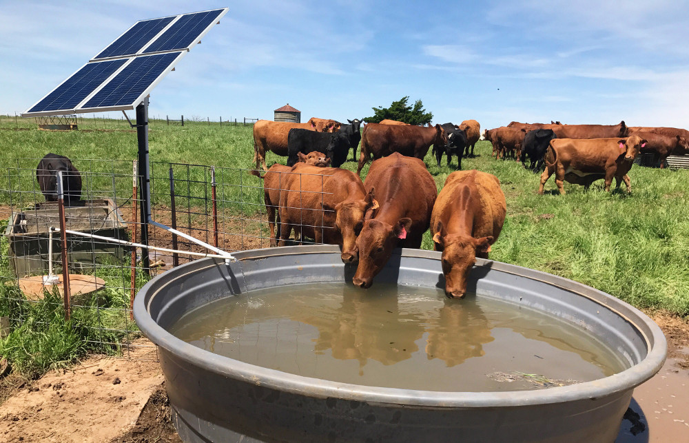 Bombeo de agua solar, con la bomba que ya tenes