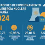 Indicadores de funcionamiento de la energía nuclear en España 2024. Centrales nucleares