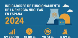 Indicadores de funcionamiento de la energía nuclear en España 2024. Centrales nucleares