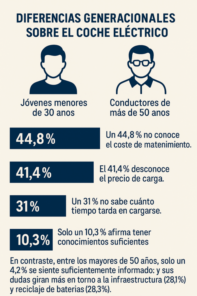 Diferencias generacionales sobre el coche eléctrico