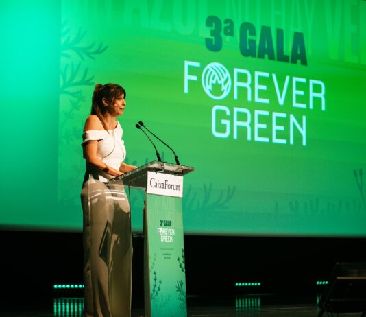 La exgimnasta rítmica, Almudena Cid, en la 3ª Gala Forever Green
